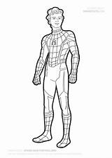 Tom Spiderman Toms sketch template