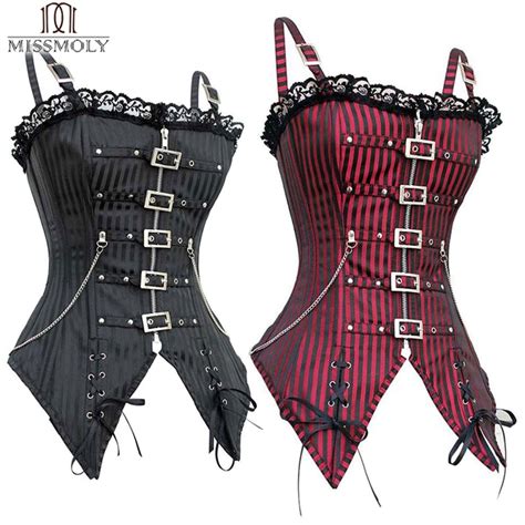 dress women sexy clothes plastic steampunk corset gothic boned cincher