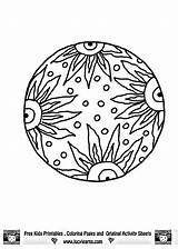 Coloring Mandala Pages Mandalas Colouring Sun Printable Popular Library Clipart Simple Circle sketch template