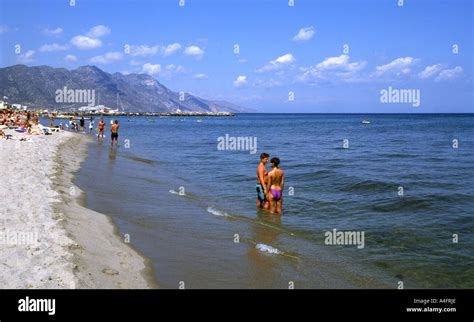 kardamena beach island  kos greece stock photo alamy
