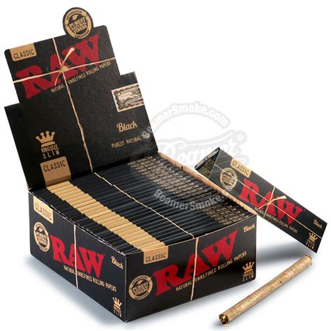 king size raw black rolling papers