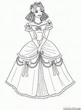 Coloring Pages Princess Amelia Colorkid Fashion Princesse Coloriage Paveikslėliai sketch template