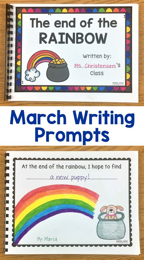 cute rainbow writing prompt  art activity  great