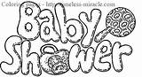Coloring Baby Shower Pages Timeless Miracle sketch template