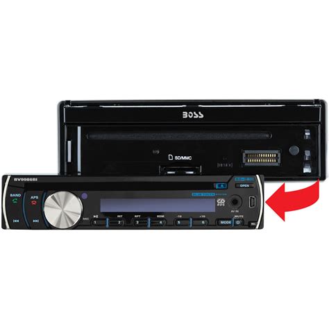 boss bvbi motorized  touchscreen lcd dvd mp cd amfm car stereo receiver