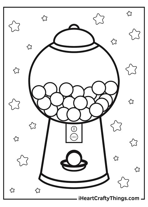 printable candy coloring pages