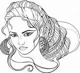 Goddess Coloring Greek Pages Color раскраски из все категории Faces People sketch template