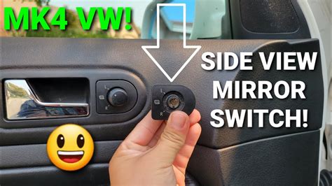 side view mirror switch replacement    mk jetta  vr  speed manual youtube