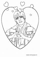 Coloring Pages Justin Bieber Browser Window Print sketch template