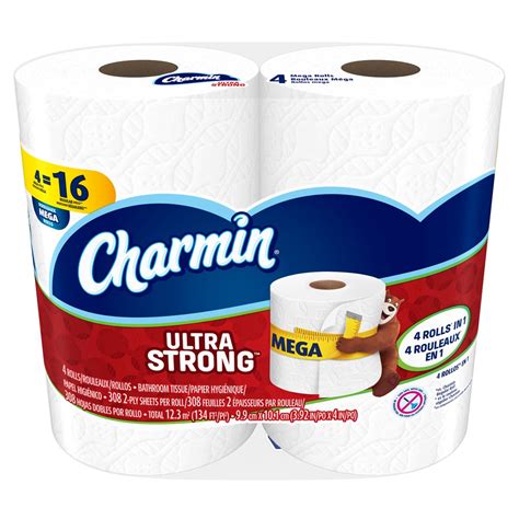 Charmin Ultra Strong Toilet Paper Mega Roll 24 Count Bath Tissue