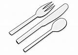 Cutlery Coloring Pages Printable Large sketch template