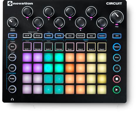 novation introduces circuit portable synth sequencer drum machine  fx box sonicscoop