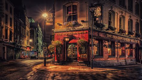 london city street night   hd wallpaper wallpapertip