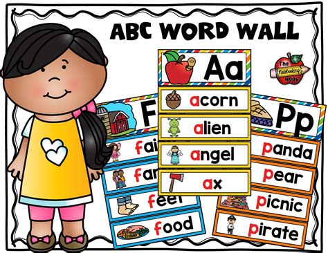 alphabet word wall cards etsy