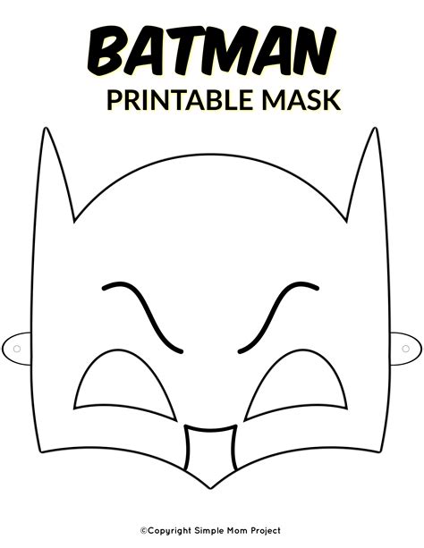 printable superhero face masks  kids simple mom project