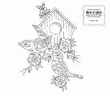 Embroidery Patterns Vintage Hand Bird Birds Transfer Designs Transfers Doe Choose Board Pattern Doecdoe sketch template