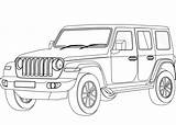 Jeep Coloring Pages Printable Supercoloring Categories sketch template
