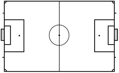 blank football field template