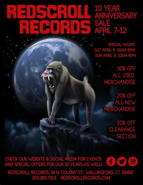 redscroll records is turning 10 sale and events in celebration