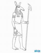 Anubis Egyptian sketch template