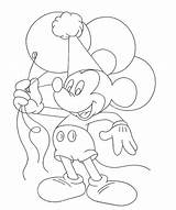 Coloring Mickey Balloons Pages Mouse Disney Balloon Holds 899f Epic Printable Popular Coloringhome sketch template
