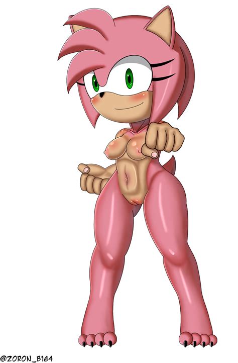 Rule 34 1girls Amy Rose Barefoot Breasts Feet Female Fighting Stance