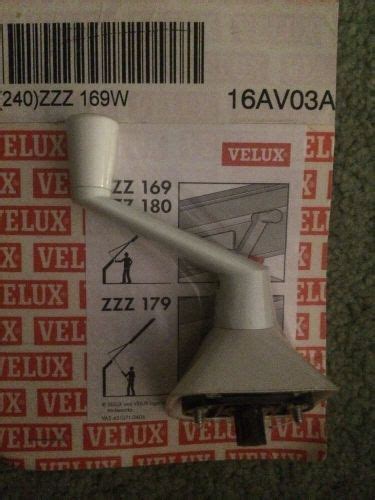 velux skylight manual crank handle white zzz    package tzsuppliescom