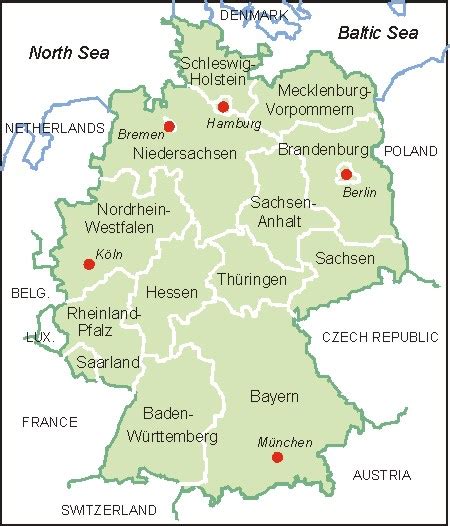 deutschland karte map  germany