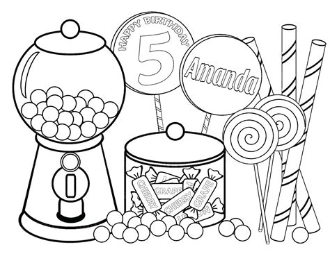 candy coloring pages printable printable word searches