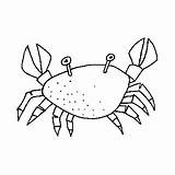 Crab Coloring Animals Pages Sheet Man Board Marine Print Choose Sketch sketch template