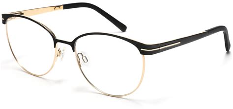 Tango Optics Oval Metal Eyeglasses Frame Luxe Rx Stainless Steel