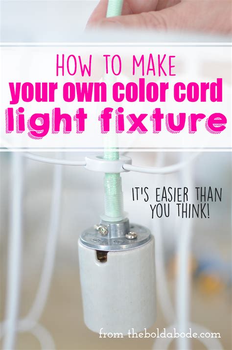 color cord light fixture