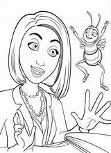 Vanessa Bee Coloring Movie Barry Pages Colouring sketch template