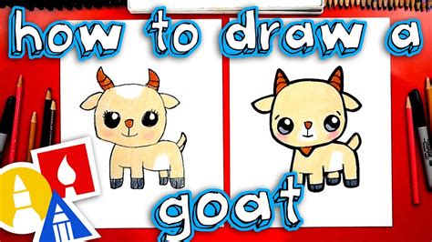 draw  cute cartoon goat blog thu thuat
