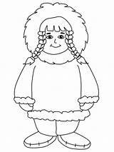 Inuit Coloring Pages Girl Countries Around Color Boy People Print Kids Easily Arctic Coloringpagebook Book Advertisement sketch template