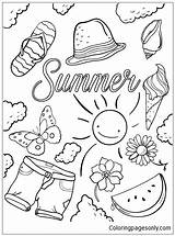 Summertime Kleurplaat Kleurplaten Printables Solstice Coloringpagesonly Ete été Crayola Downloaden Uitprinten sketch template