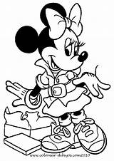 Minnie Mouse Coloring Pages Colouring Disney Print Colorear Para Dibujos Printable Mickey Christmas Retro Colorare Disegni Da sketch template