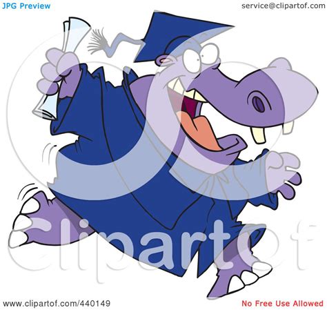 royalty free rf clip art illustration of a cartoon hippo