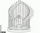 Trophy Trofeo Mbl Baseball Colorear Beisbol Mundial sketch template