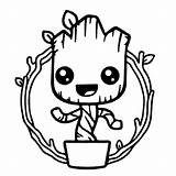 Groot Template Printable Coloring Pages sketch template