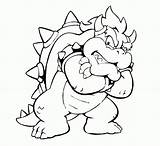 Bowser Mario Coloring Pages Super Dry Drawing Jr Printable Characters Drawings Bad Kng Guys Koopalings Brothers Print Kids King Color sketch template