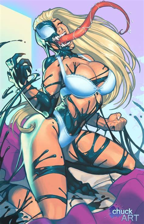 Gwen She Venom Symbiote Transformation Comics Girls