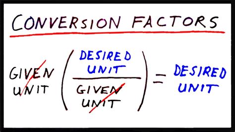 conversion factors youtube