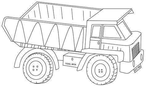 printable truck coloring pages