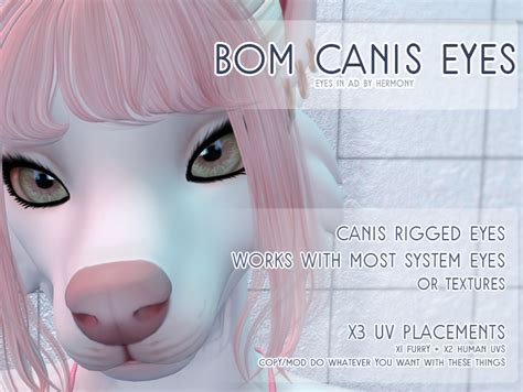 second life marketplace wickedpup rigged bom eyes canis