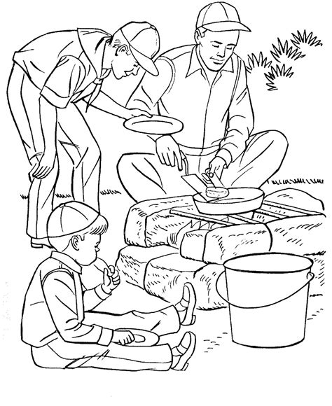 camping coloring pages