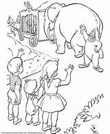 Circus Coloring Pages Elephant Animals Animal Big Kids Parade Sheets Activity Sheet Shapes Lion Circuses Touring Few Still Event Amazing sketch template