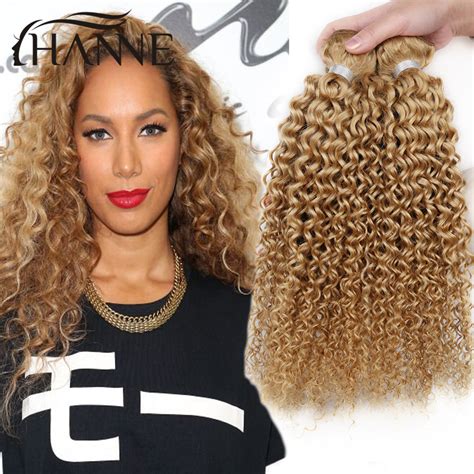Malaysian Curly Hair 3 Bundles Honey Blonde Curly Hair Afro Kinky Curly