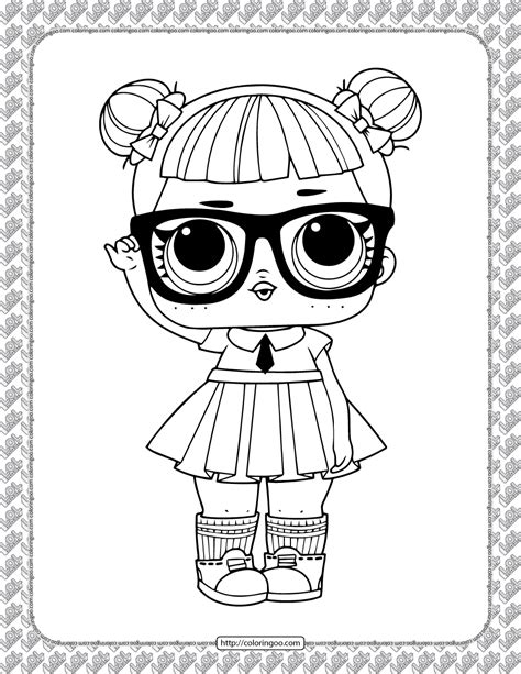 merbaby lol doll coloring page coloring pages