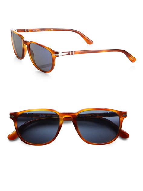 Lyst Persol Square Keyhole Sunglasses In Orange For Men